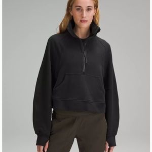 Scuba Oversized Funnel-Neck Half Zip XS/S